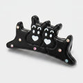 Black Cat Heart Rhinestone Hair Claw – hair accessories (view 1)