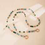 Beaded Phone Charm Crossbody Strap - Green