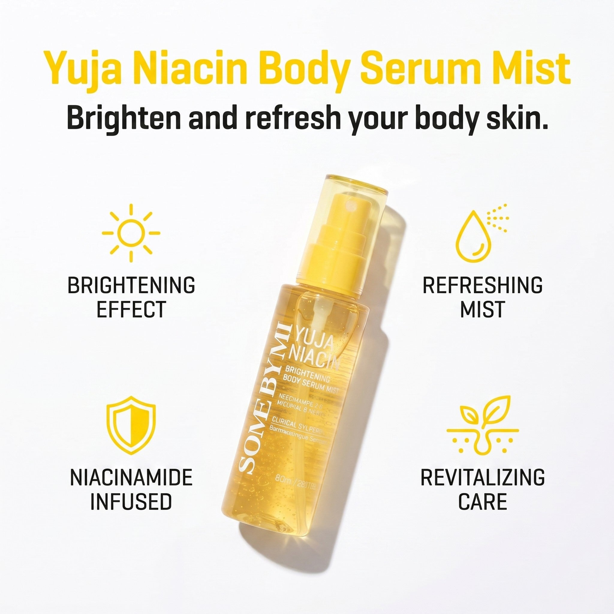 YUJA NIACIN BRIGHTENING BODY SERUM MIST 80ml