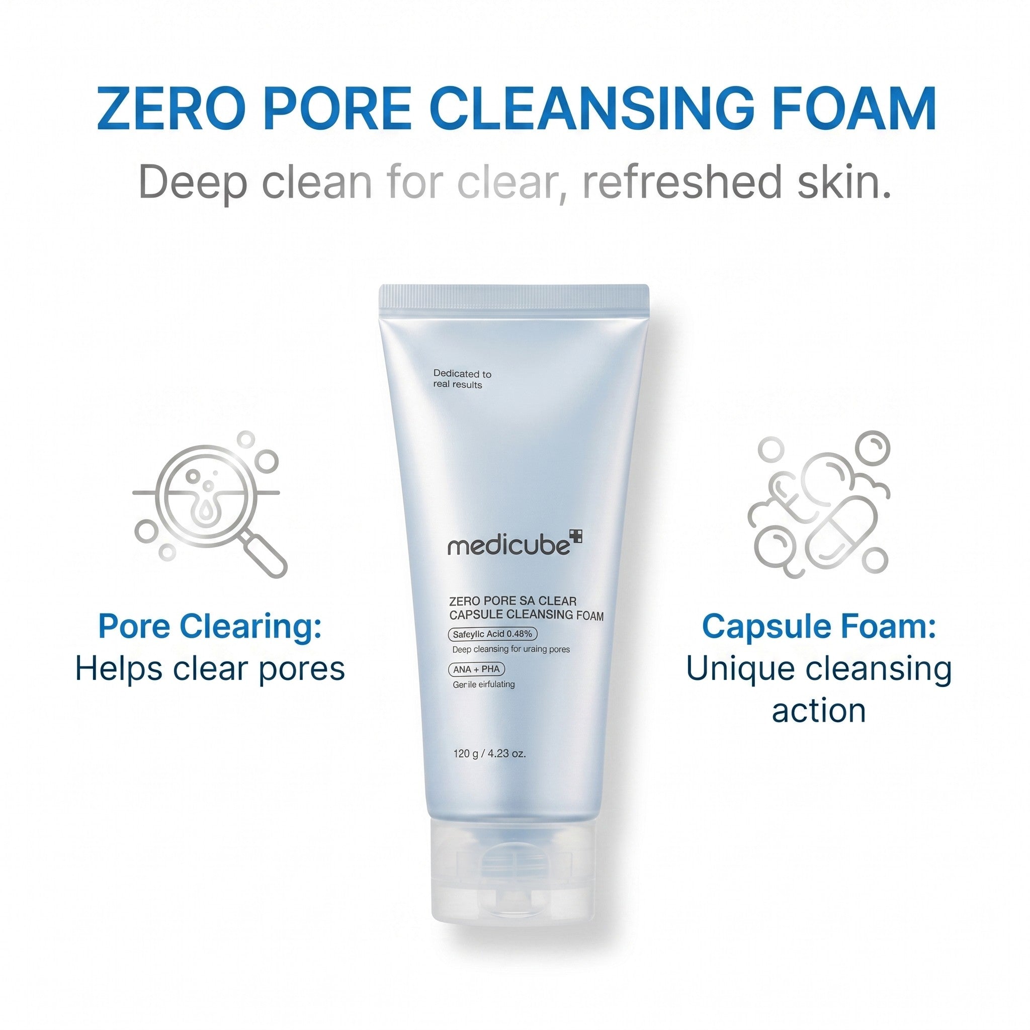 ZERO PORE CLEARING CAPSULE CLEANSING FOAM 120g