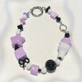 Dopamine Beaded Phone Charm Strap - Purple black – tech