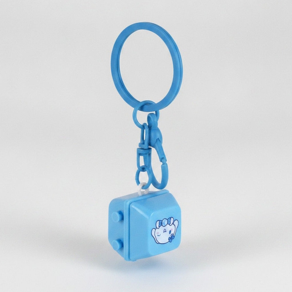 Mini Light-Up Game Keychain - Blue
