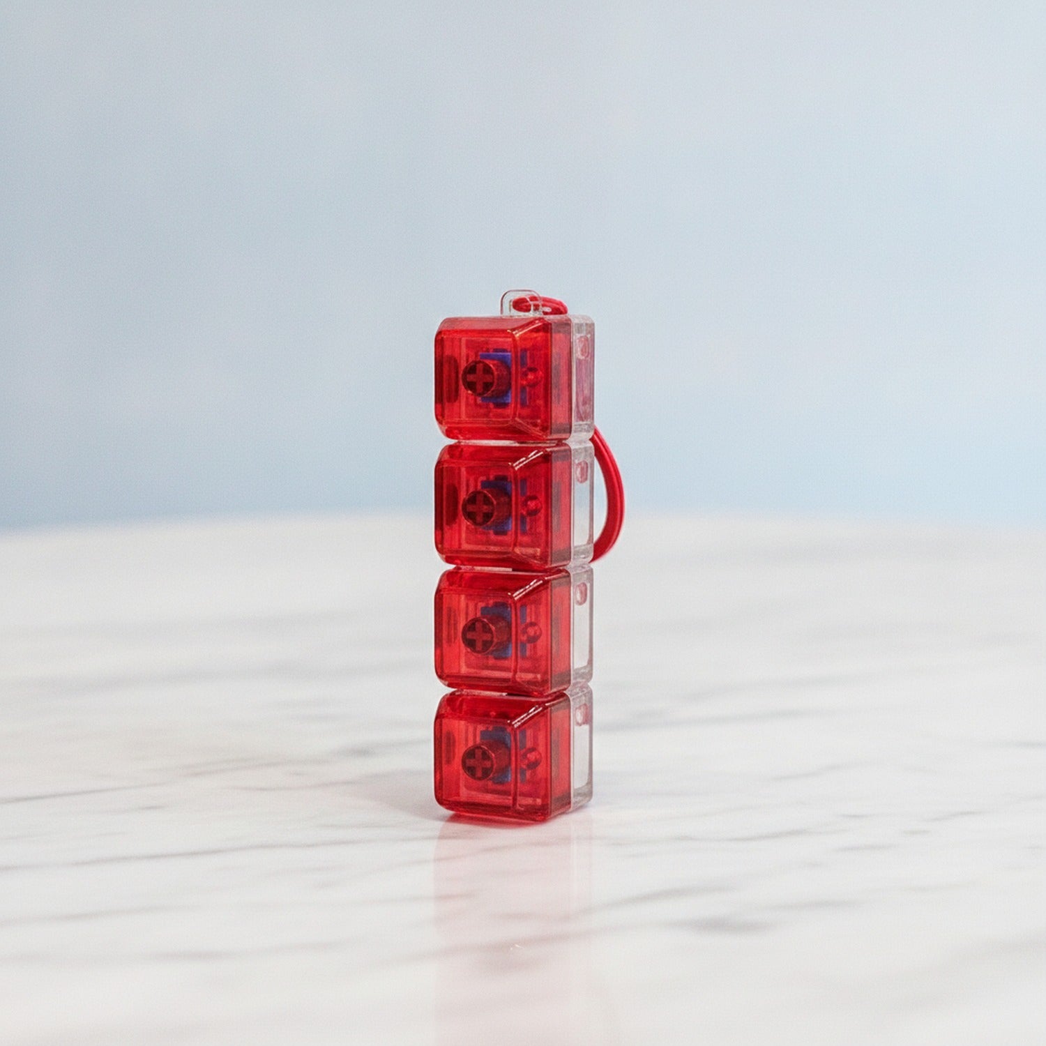 Mini Keyboard Switch Keychain - Red