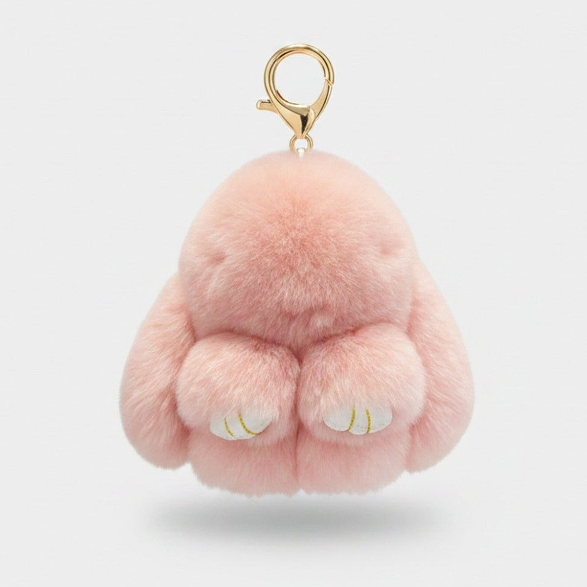 Fluffy Bunny Paw Charm Keyring - Bean Paste 10cm – novelty & toys (view 1)