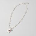 Pearl Charm Necklace - Cream Pearl