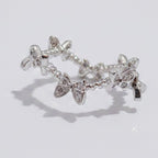 Butterfly Charm Rhinestone Silver Ring – jewelry (view 1)