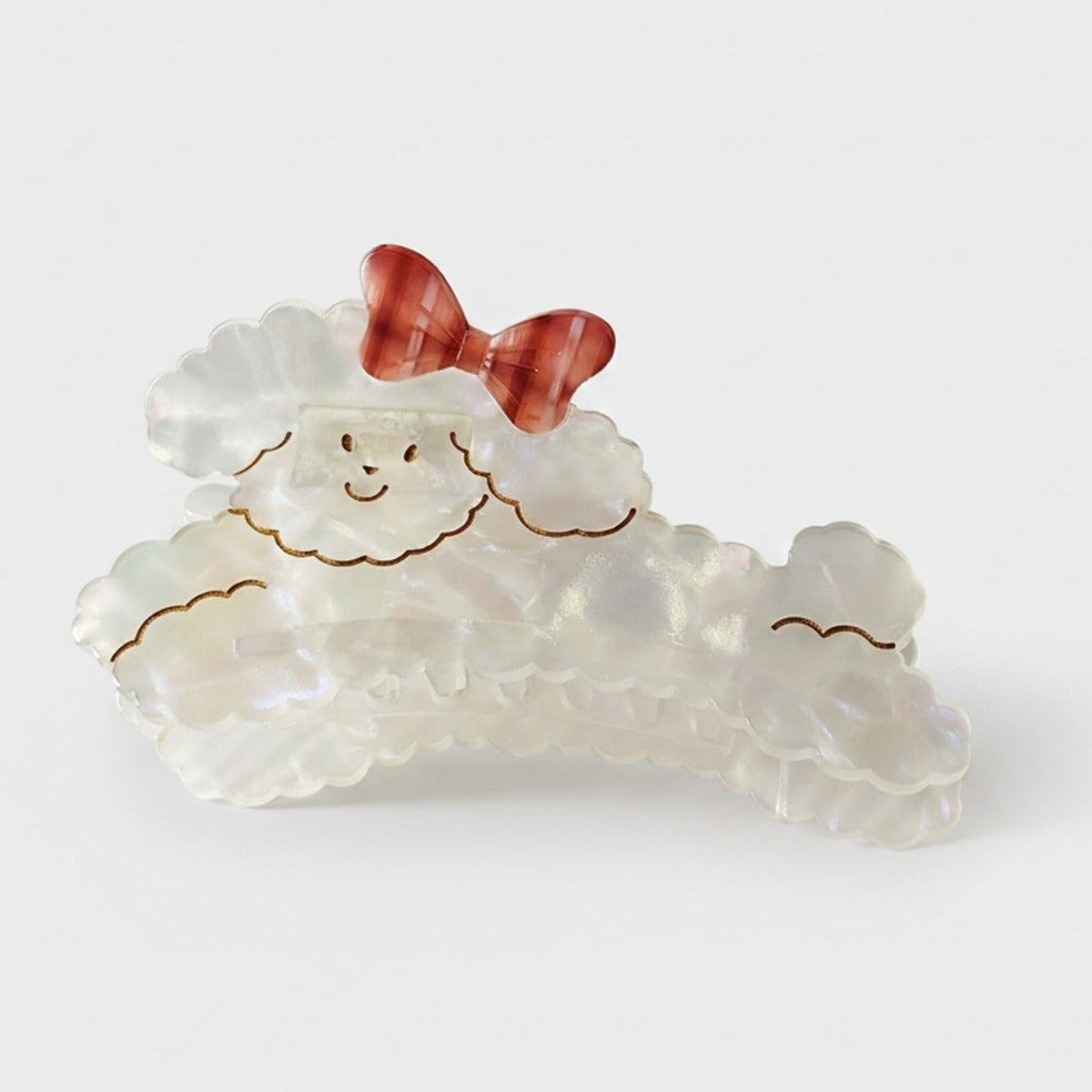 Cloud Hair Claw With Red Bow – hair accessories (view 1)