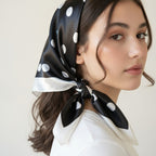Polka Dot Bow Hair Clip Scarf Pink Polka Dot