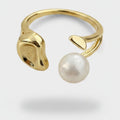 Pearl Gold Wrap Ring Statement Design – jewelry (view 1)