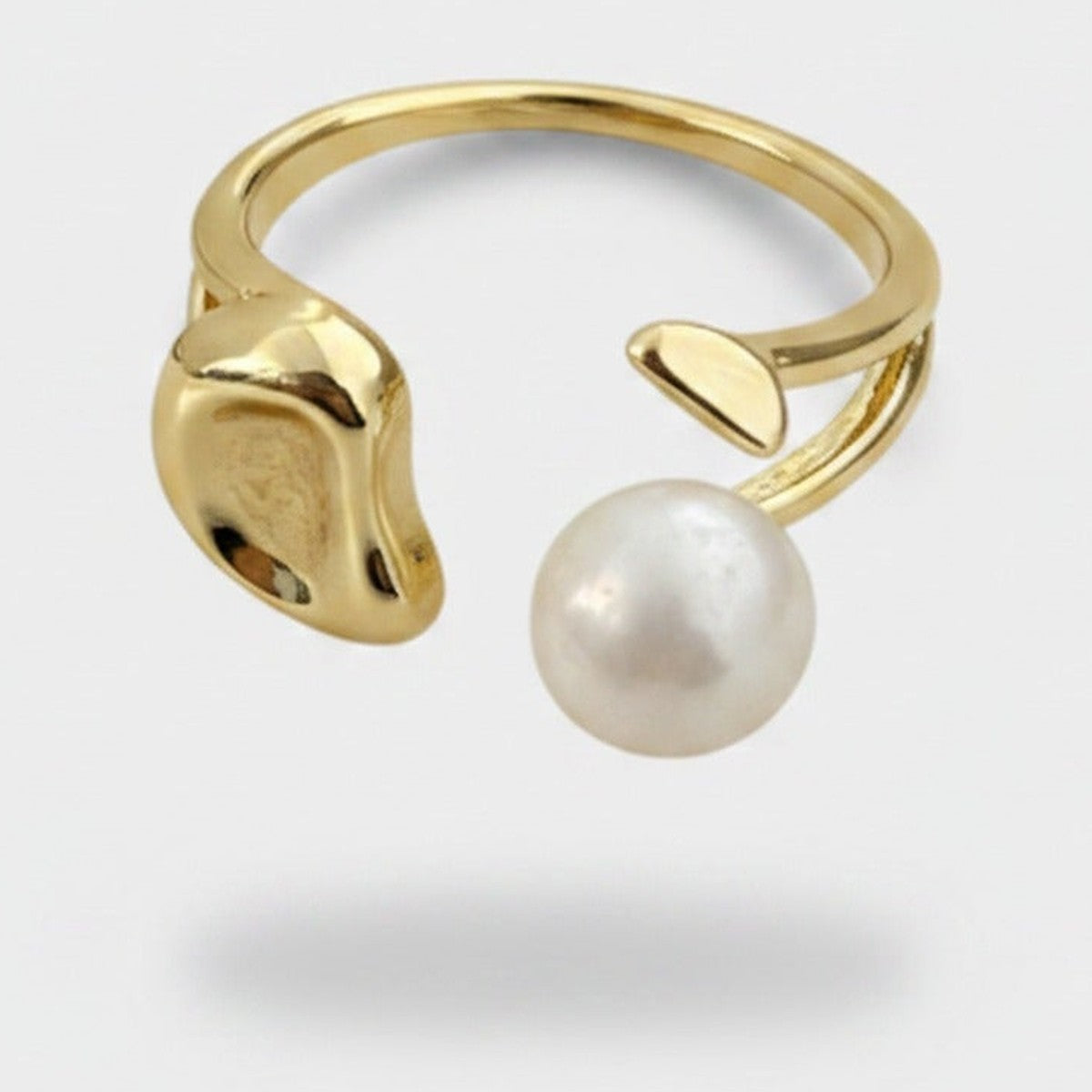 Pearl Gold Wrap Ring Statement Design – jewelry (view 1)