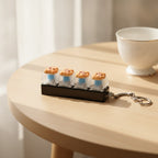 Angry Cookie Keychain - Black Base