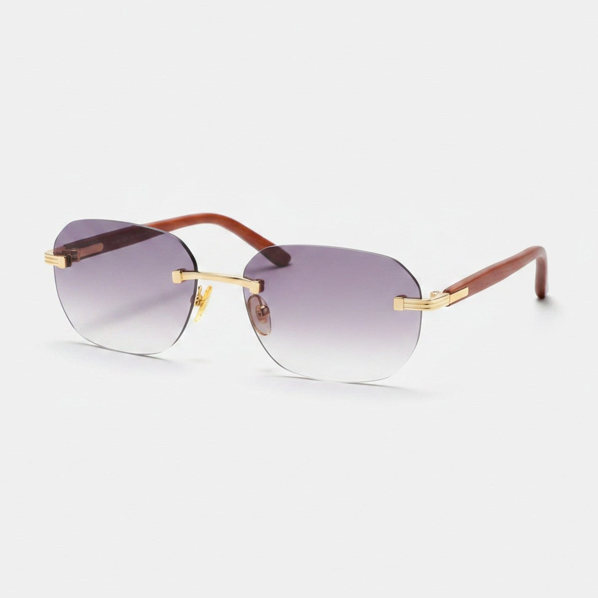 Rimless Gradient Sunglasses Bridge - C4 Gray Gradient – eyewear (view 1)