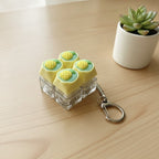 Pineapple Keycap Keychain Set - Type 3
