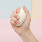 Squishy Milk Bun - Milk White - squeeze in hand