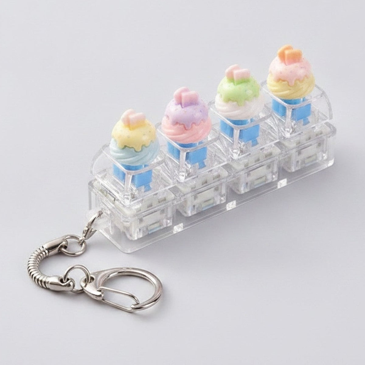 Cartoon Bread Fidget Keychain Toy - Type 2