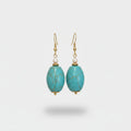 Turquoise Stone Drop Earrings Turquoise