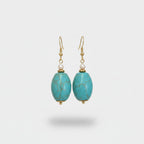 Turquoise Stone Drop Earrings Turquoise