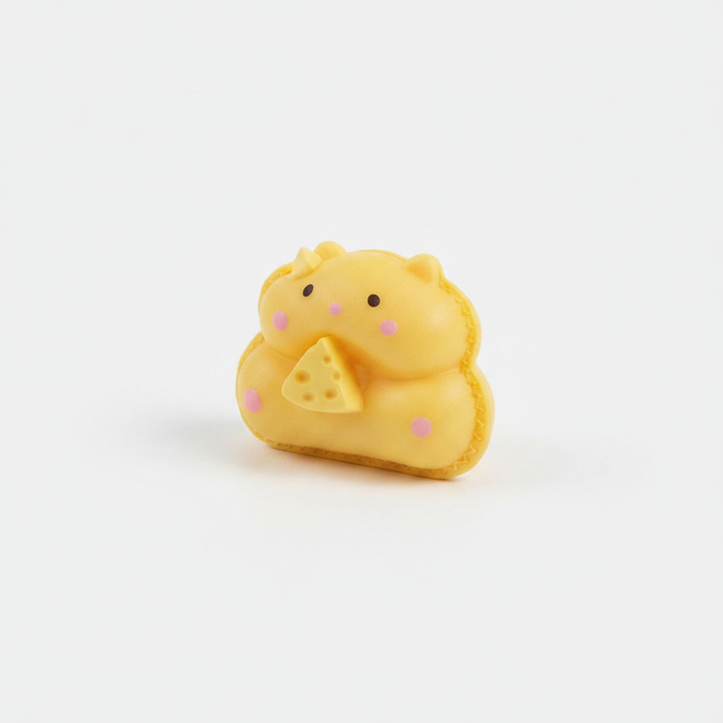 Cute Dessert Squishy Toy - Yellow Hamster