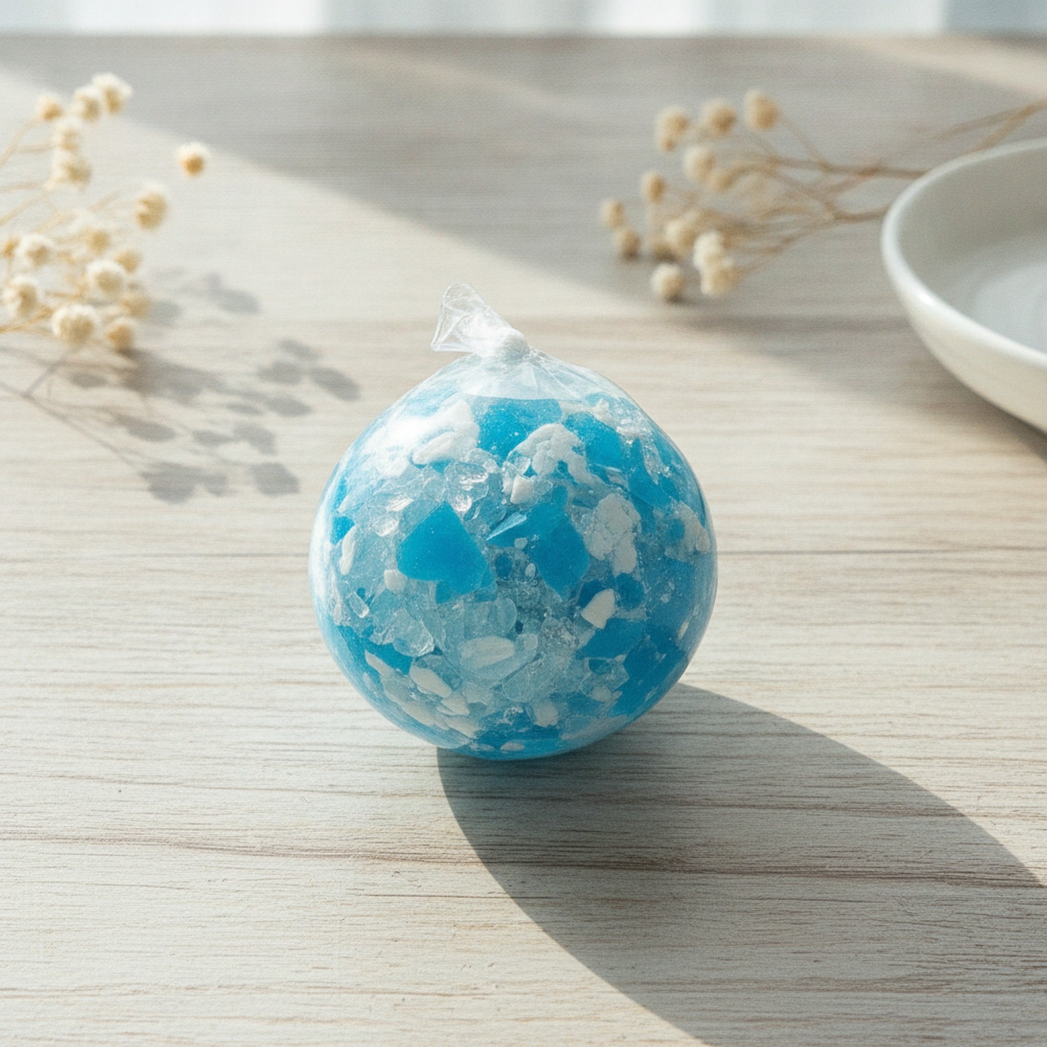 Crispy Bubble Squishy Ball - Crushed Ice Blue