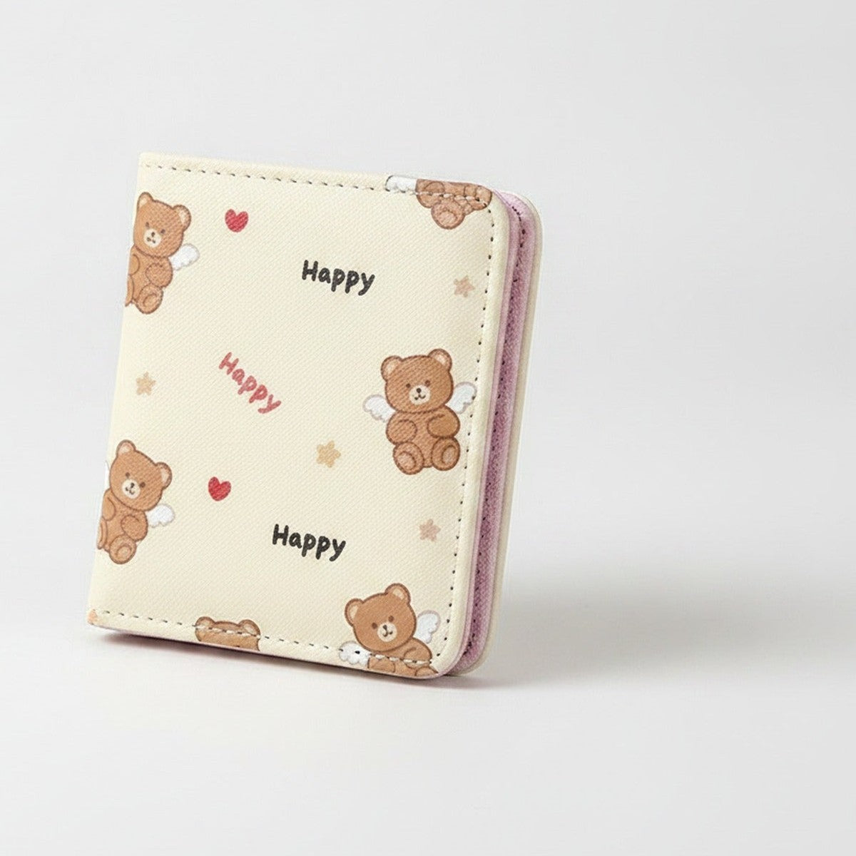 Cute Bear Teddy Wallet Card Holder Pink – bags & wallets (view 1)