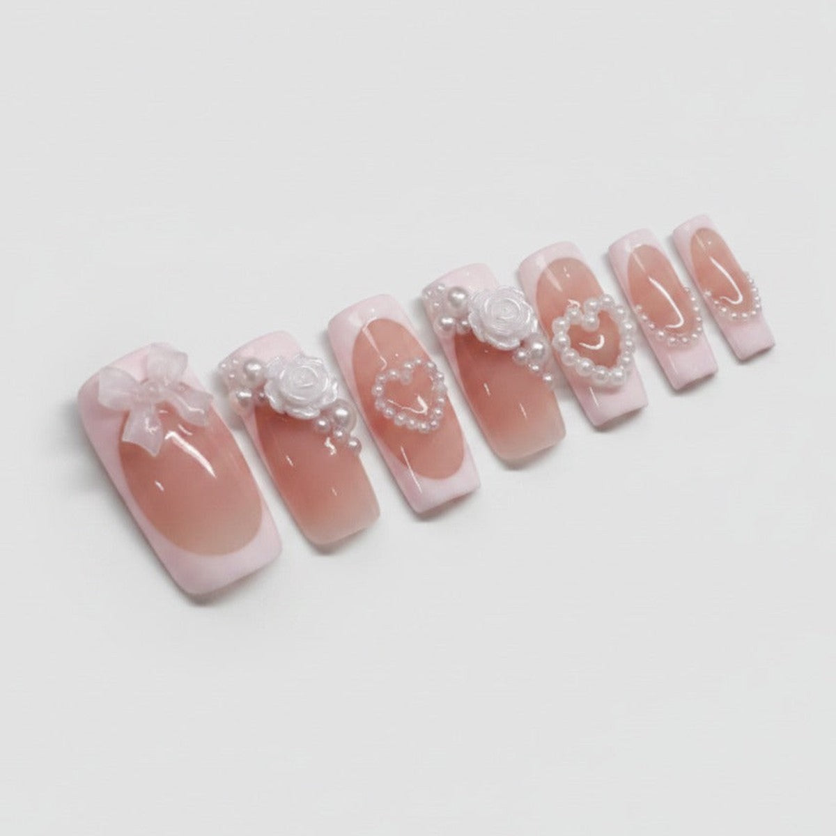 Leopard Bow Press-On Nails - Type 3