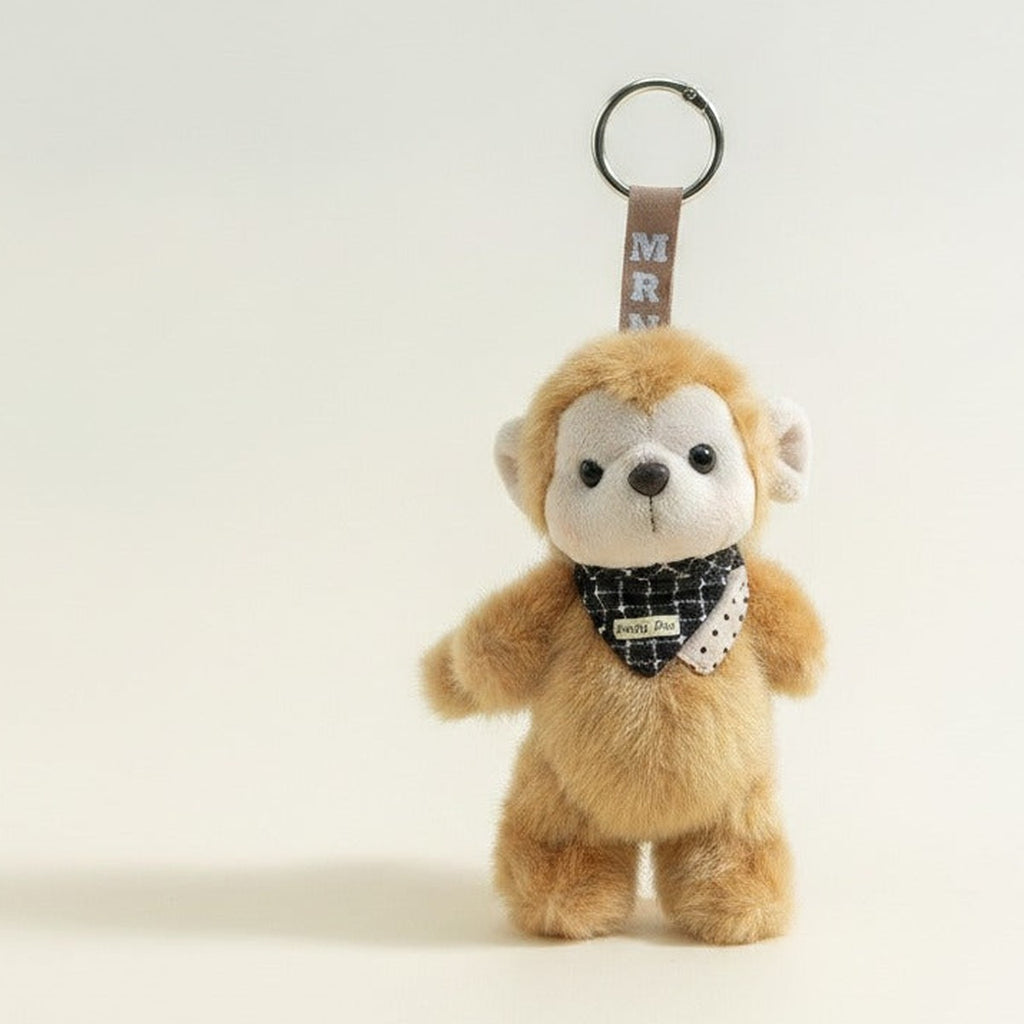 Happy Day Plush Monkey Keychain Charm – novelty & toys (view 1)