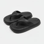 Black Ultra Soft Cushioned Platform Flip-Flops – apparel accessories (view 1)