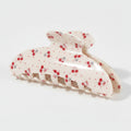 Cherry Print Acetate Hair Claw Clip – hair accessories (view 1)