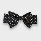 Black Polka Dot Bow Hair Clip – hair accessories (view 1)