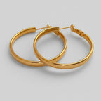 Classic Gold Hoop Earrings Gold