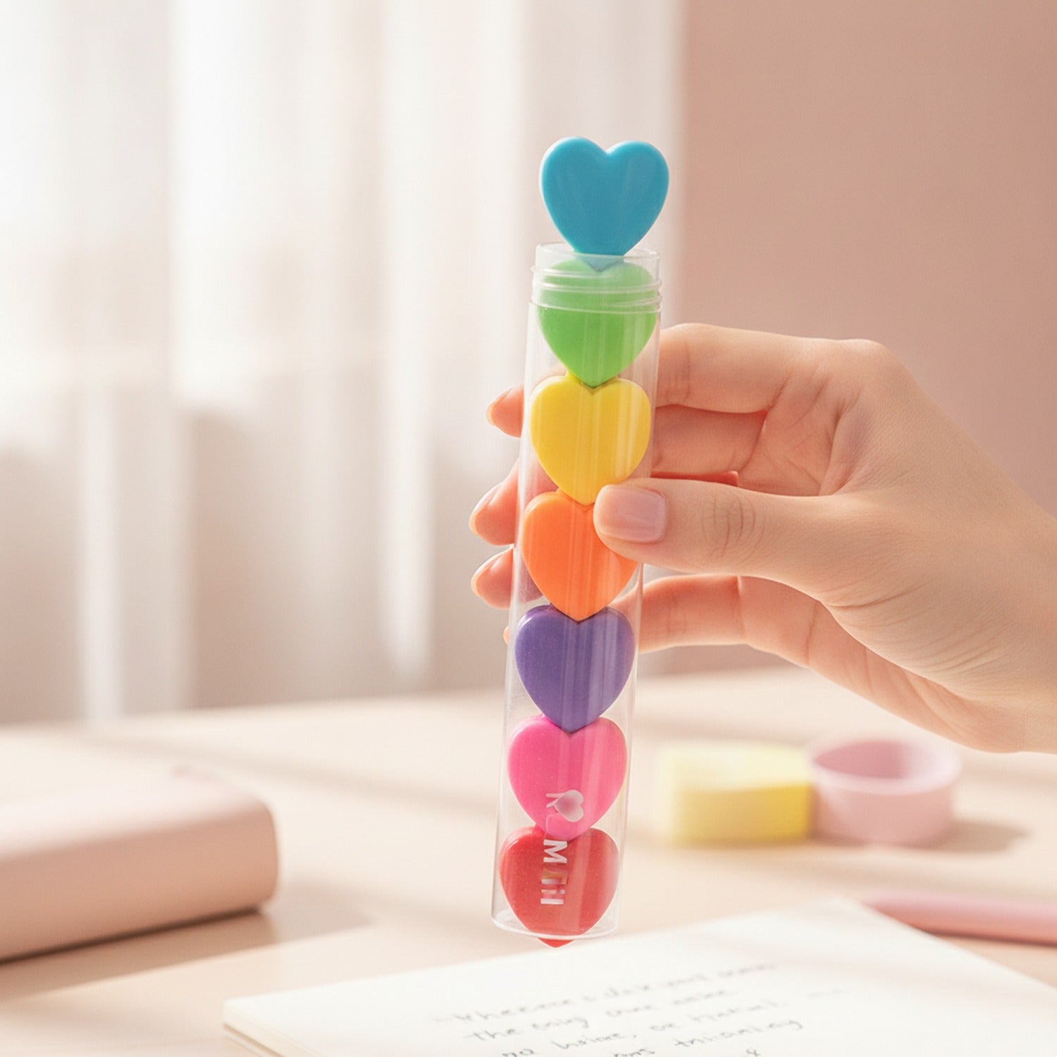 Cute Bunny Gel Pen Set Heart