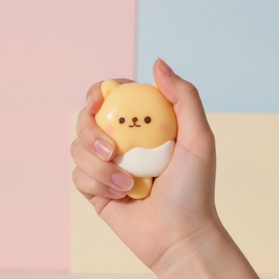 Cute Yellow Bear Popsicle Kawaii Charm - squeeze in hand