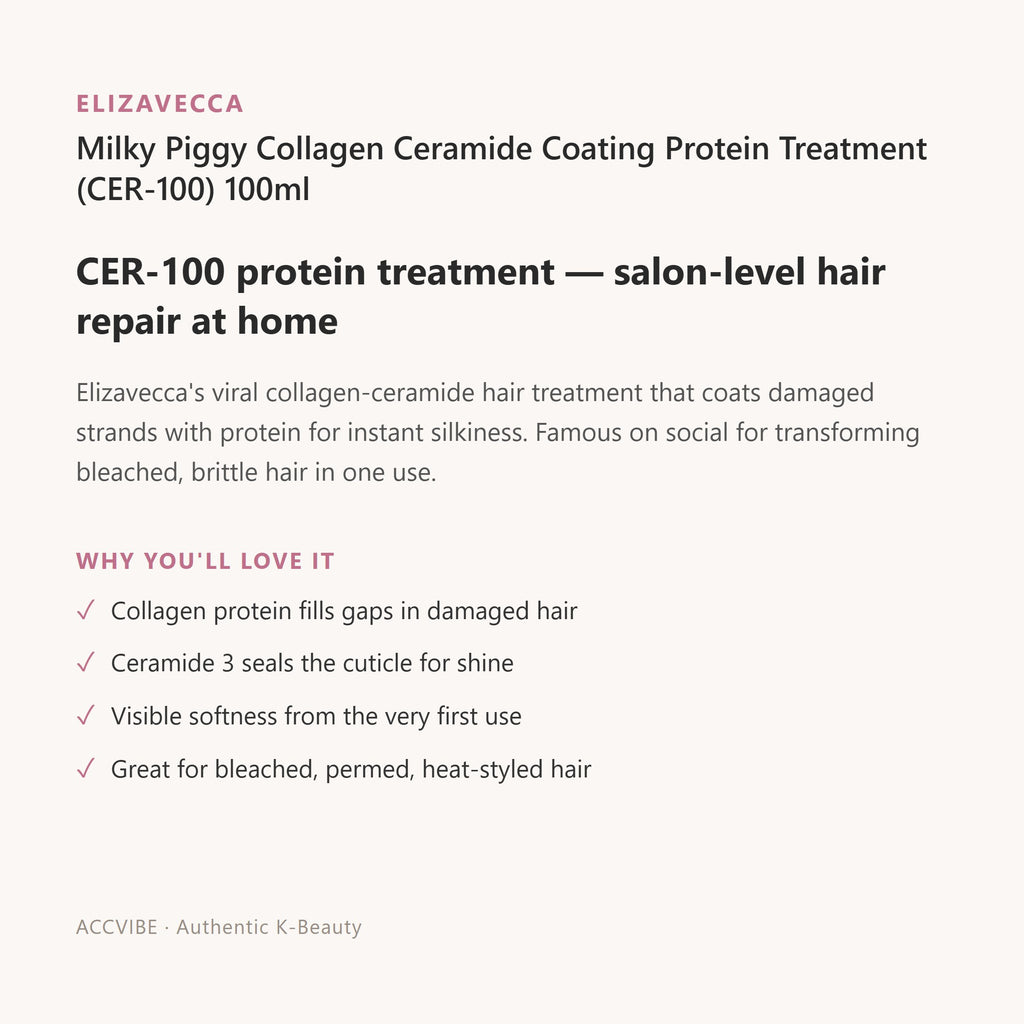 Milky Piggy Collagen Ceramide Coating Protein Treatment (CER-100) 100ml