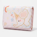 Pastel Teddy Bear Card Holder With Gold Chain Detail – bags & wallets (view 1)