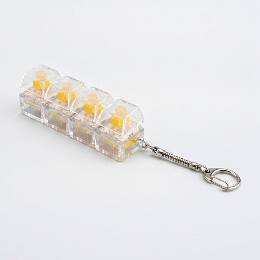 Mini Mechanical Keyboard Keychain - Yellow Switch