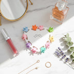Blue Flower Hair Clips Set Crowns