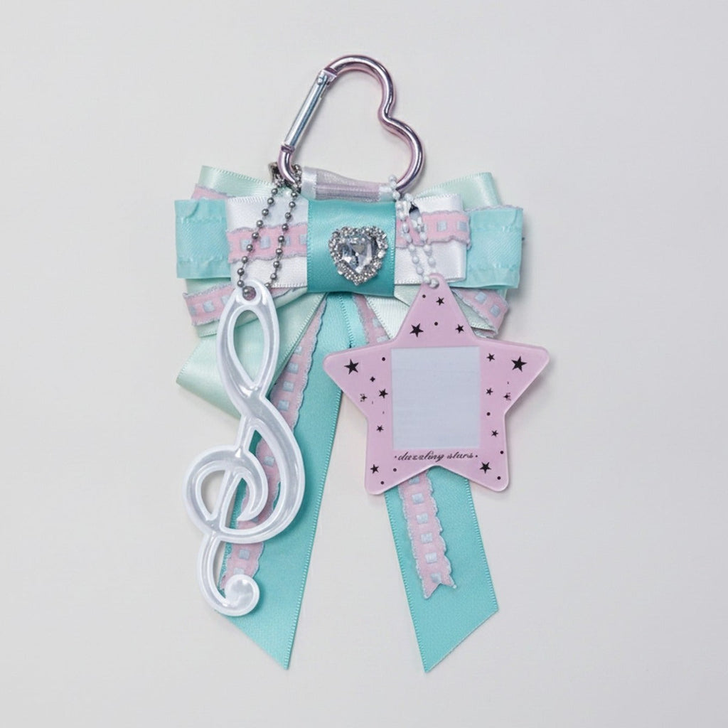 Dreamy Star Bow Bag Charm - Green