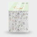 Floral 3D Nail Art Stickers With Pearls And Bows – Korean nail care (view 1)