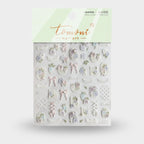 Floral 3D Nail Art Stickers With Pearls And Bows – Korean nail care (view 1)
