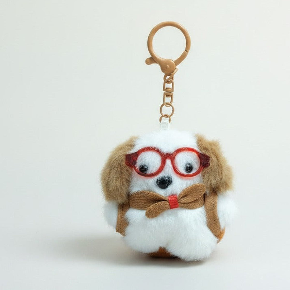 Plush Dog Keychain with Glasses – novelty & toys (view 1)