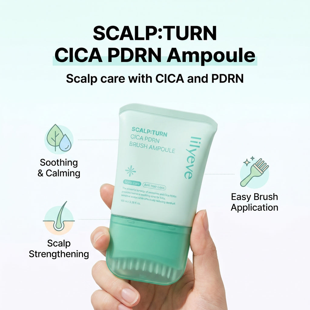 (Mini) SCALP:TURN CICA PDRN BRUSH Ampoule 30ml