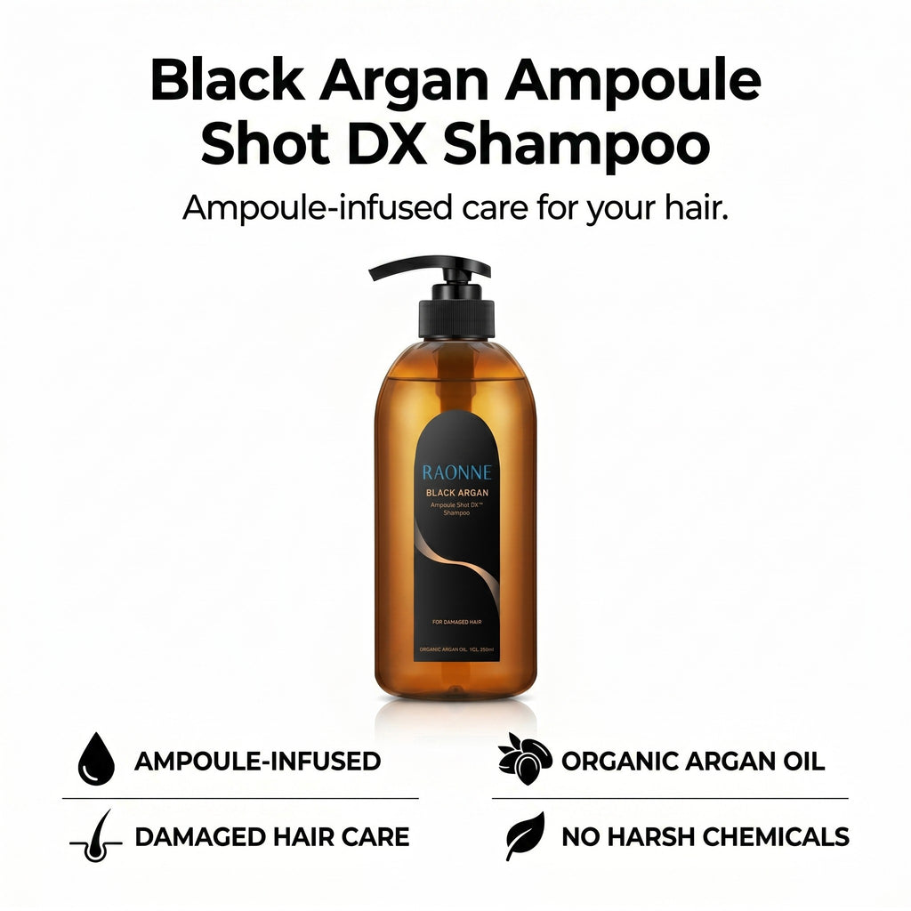 Black Agran Ampoule Shot DX Shampoo 500ml