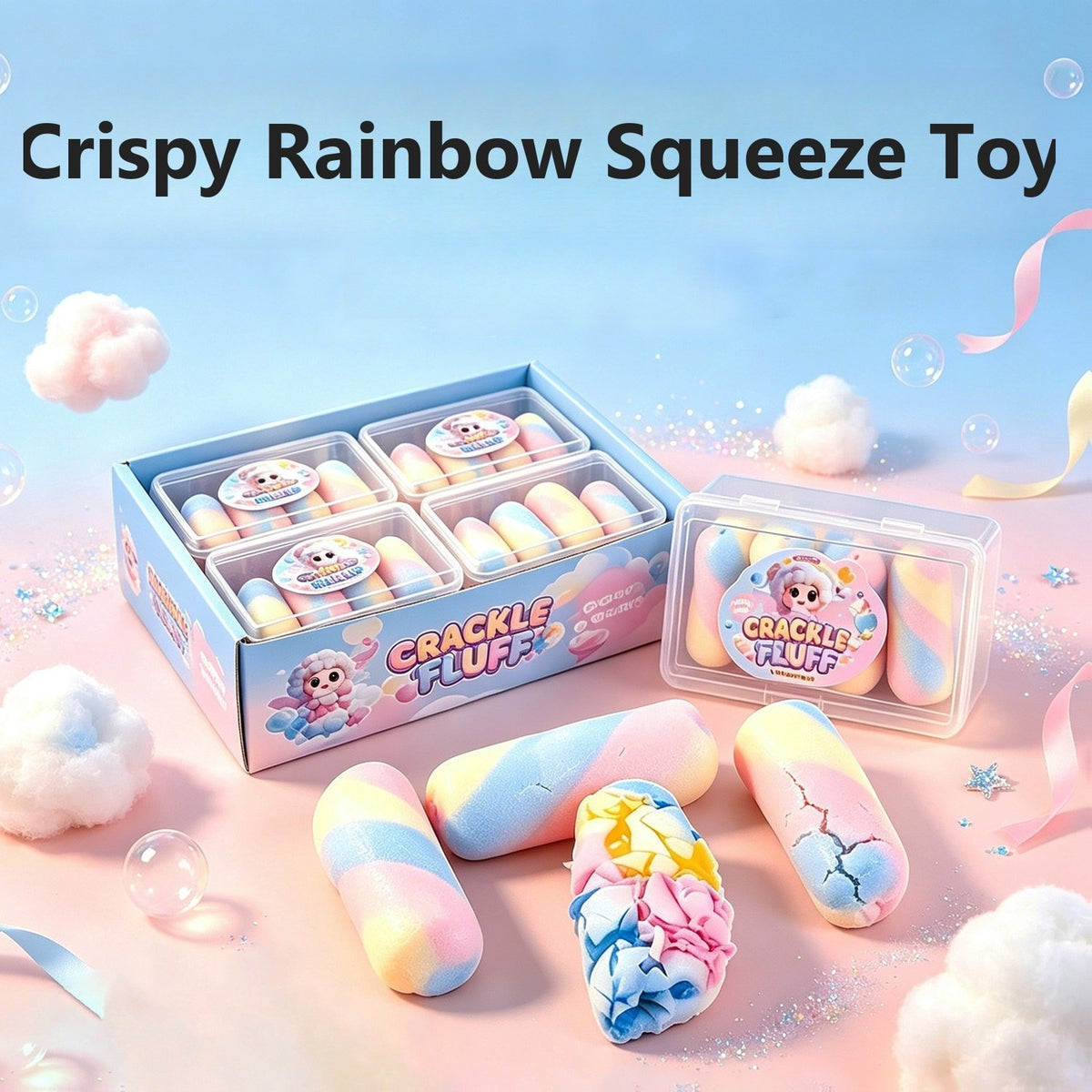 Crispy Squeezable Cake - Pink