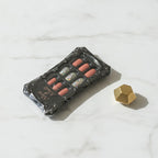 Vintage Ornament Ring Set - Metallic & Coral