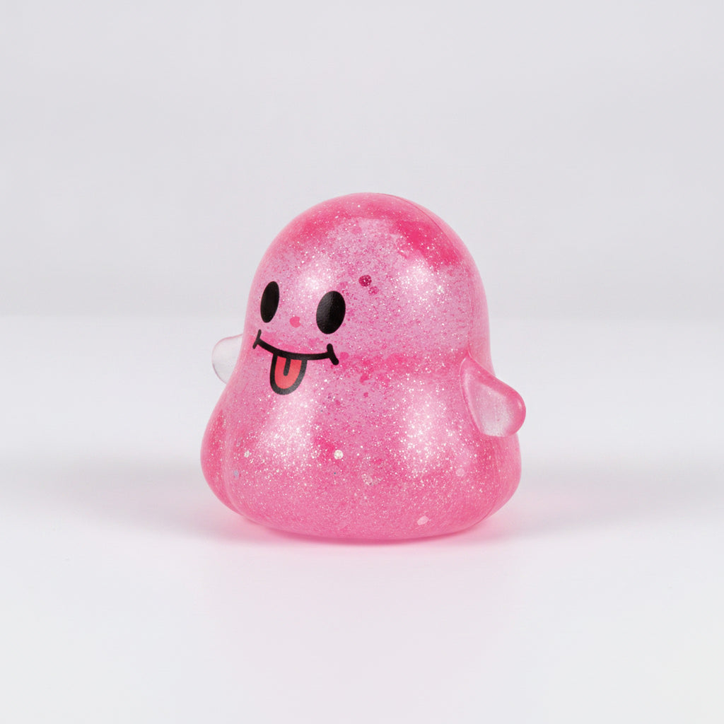 Grinning Ghost Squishy - Pink