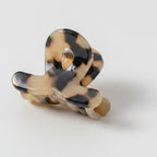 Translucent Jade Flower Hair Claw Clip - Tortoiseshell 3cm – hair accessories (view 1)
