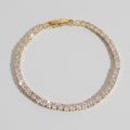 Gold Rhinestone Tennis Bracelet Sparkle – jewelry (view 1)