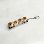 Cheese Wedge Keychain Charm - Dinner Roll