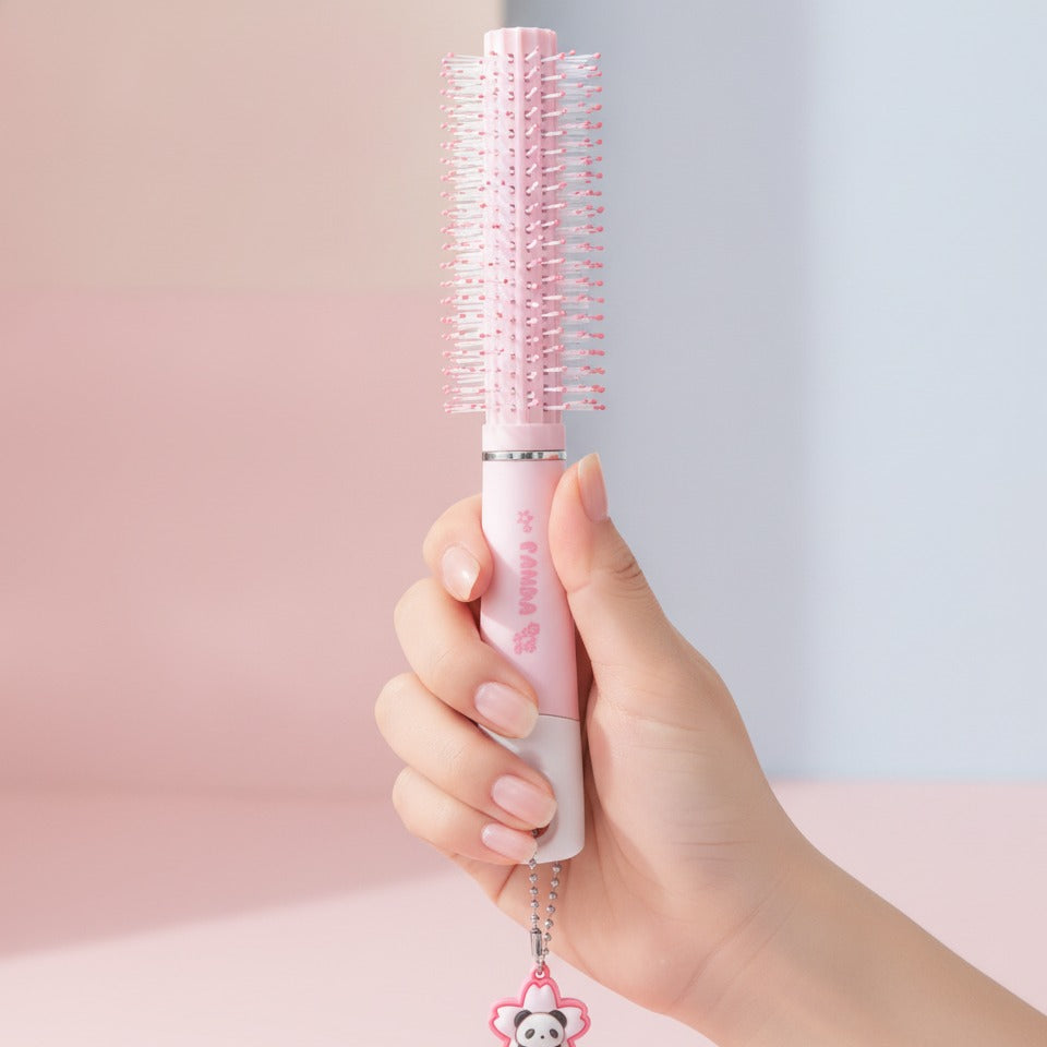 Mini Hot Air Brush Claw Clip - Pink