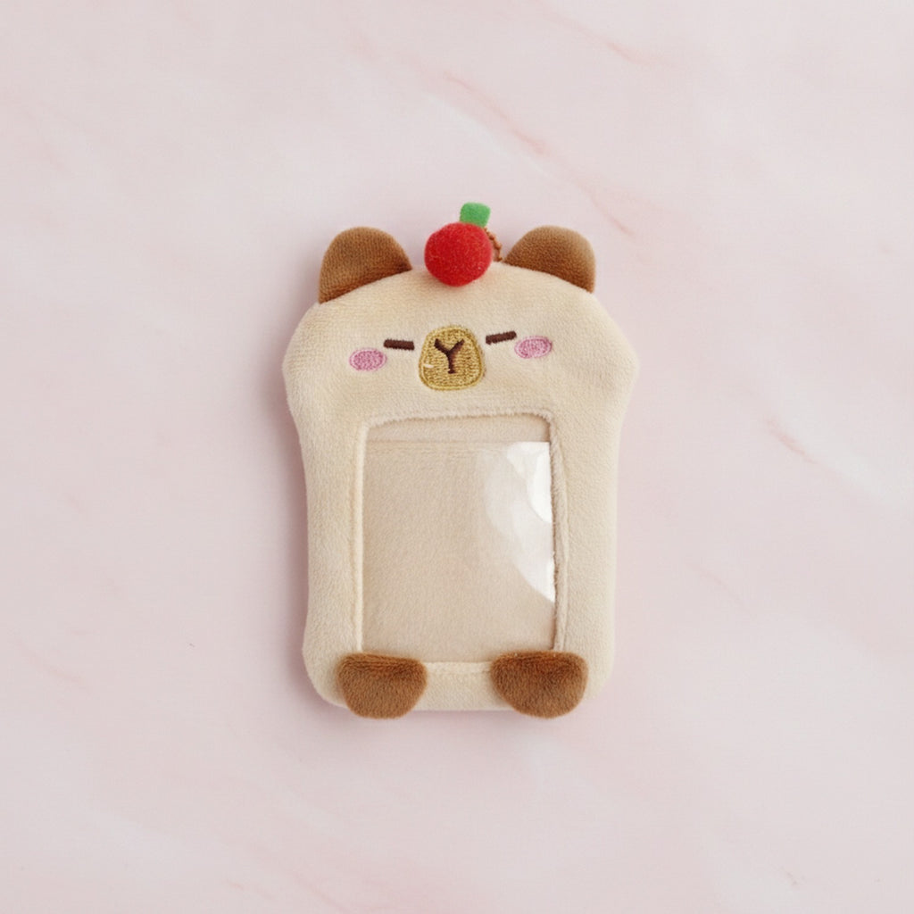 Cute Critter Phone Pouch Charm - Cream Capybara